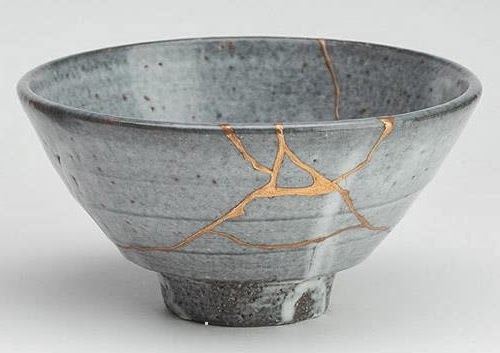 Blog 3 - Grey kintsugi Amethyst Mala beads