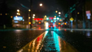 Blurry city lights needing a change in perspective