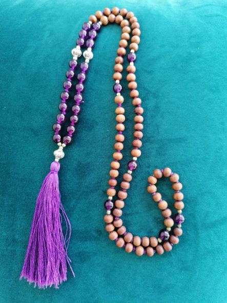 Amethyst Mala beads