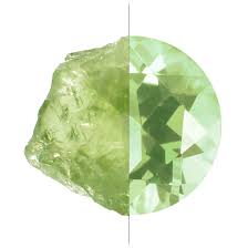Green amethyst -a result of walking through fire